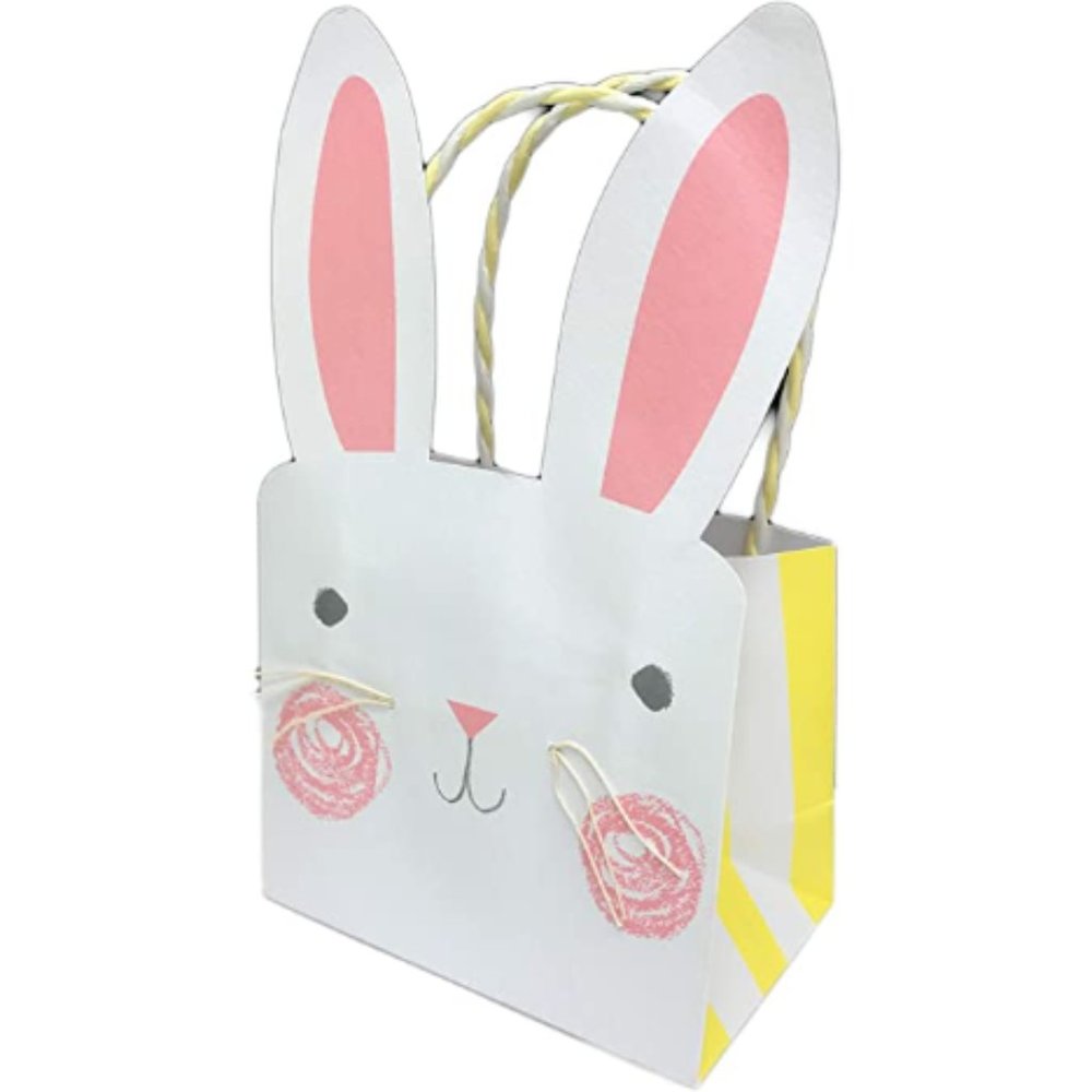 Meri Meri Pink Funny Bunny Party Bags - Pack of 8